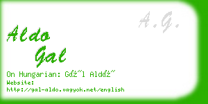 aldo gal business card